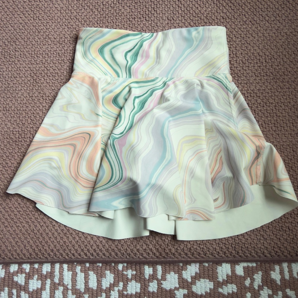 Old Navy Pastel Swirl Skater Skirt